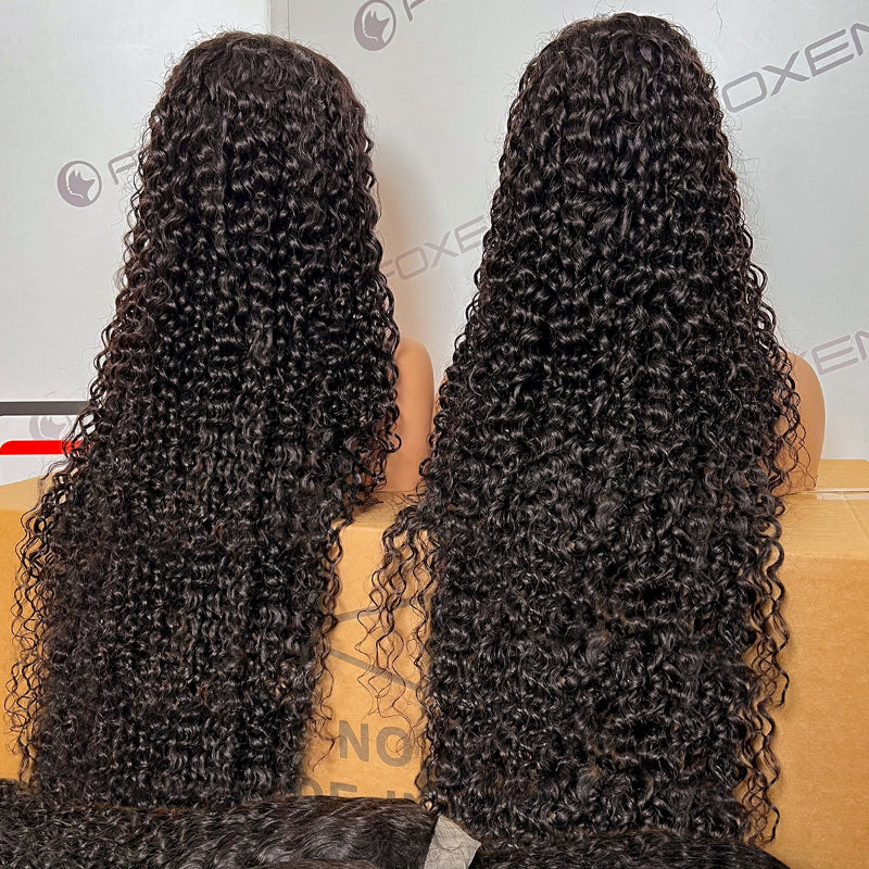 factory direct water wave black lace front wigs